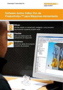 Folleto: Software Active Editor Pro de Productivity+™ para Máquinas