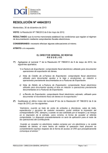 resolución nº 4464/2013