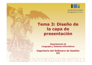 Tema 3: Diseño de la capa de presentación
