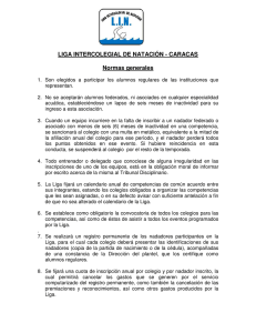 LIGA INTERCOLEGIAL DE NATACIÓN - CARACAS