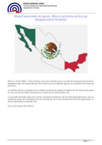 Muere asesinada en Iguala, México activista contra las
