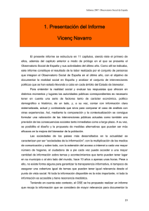 1. Presentación del Informe Vicenç Navarro