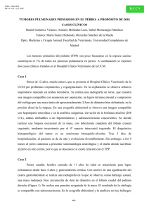 TUMORES PULMONARES PRIMARIOS EN EL PERRO