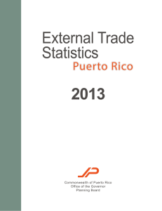 External Trade Statistics Puerto Rico 2013