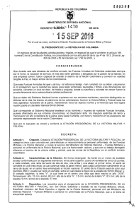 Decreto-1470-2016 - Presidencia de la República