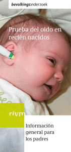 Prueba del oído en recién nacidos