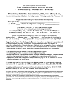 Registration Form (Formulario de Inscripcion)