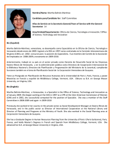Nombre/Name: Martha Beltrán-Martínez Candidato para/Candidate for