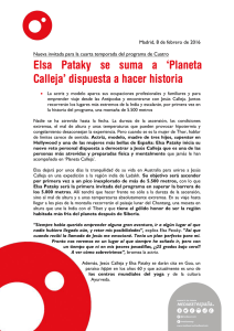 Elsa Pataky se suma a `Planeta Calleja` dispuesta a hacer historia