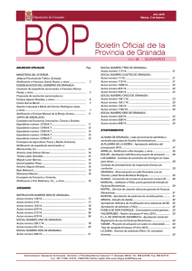 Publicación en BOP  - Ayuntamiento de Las Gabias
