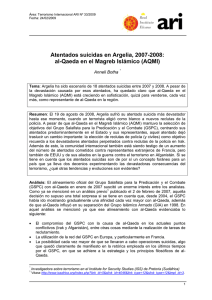 Atentados suicidas en Argelia, 2007-2008: al