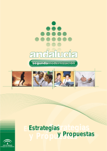 andalucía, segunda modernización. estrategias y propuestas. junta