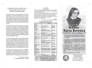 Madre María Berenice - Hermanitas de la Anunciación