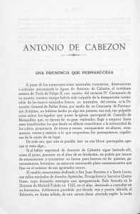 ANTONIO DE CABEZON