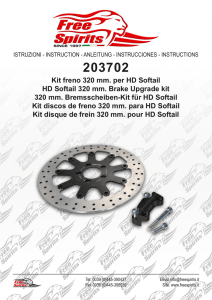 203702 Kit freno 320 mm. per HD Softail HD Softail 320 mm. Brake