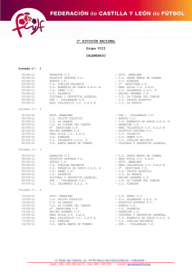 Calendario Grupo VIII Tercera División Temporada 2012/2013