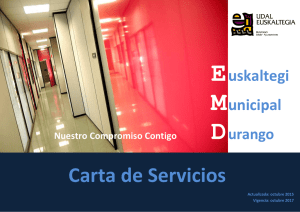 Carta de Servicios - Durangoko Udal Euskaltegia