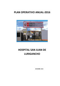 plan operativo anual-2016 hospital san juan de lurigancho