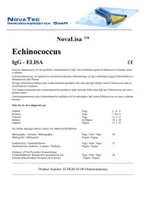 Echinococcus - NovaTec Immundiagnostica GmbH