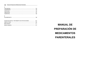 Manual de Preparación de Medicamentos Parenterales