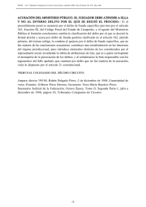 ACUSACIÓN DEL MINISTERIO PÚBLICO. EL JUZGADOR DEBE