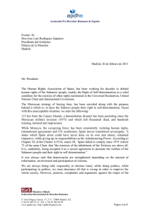 Letter in English - Asociación Pro Derechos Humanos de España