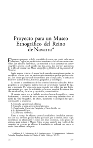 Proyecto para un Museo Etnográfico del Reino de Navarra.
