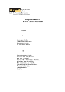 Seis poemas inéditos de José Antonio Arcediano