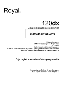 Royal® 120dx - Royal Consumer Information Products Mexico