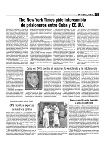The New York Times pide intercambio de prisioneros entre Cuba y