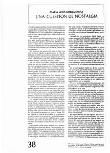 UNA CUESTiÓN DE NOSTALGIA - Revista de la Universidad de