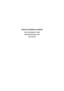 Génesis del alfabeto occidental (cuaderno) – Alejandra V. Ojeda