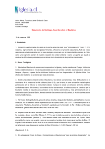 Documento de Santiago. Acuerdo sobre el Bautismo