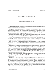 7. Heráldica eclesiástica, por Fernando del Arco García