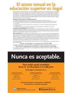 Nunca es aceptable. - Office of Diversity and Equity