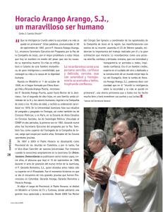 Horacio Arango Arango, SJ, un maravilloso ser humano