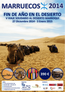 Programa V Viaje Solidario al desierto marroquí