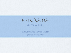 de Oliver Sacks Resumen de Xavier Noria