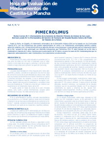 Pimecrólimus - Servicio de Salud de Castilla
