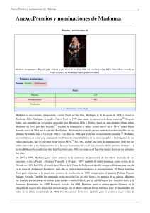 Anexo:Premios y nominaciones de Madonna