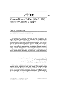 Vicente Blasco Ibáñez (1867-1928): viaje por Oriente - Arbor