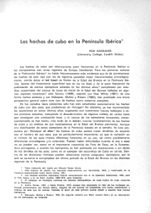 Las hachas de cubo en la Península Ibérica