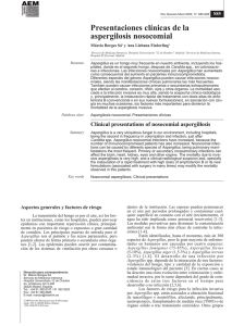 Presentaciones clínicas de la aspergilosis nosocomial