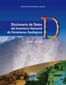 Inventario Nacional de Fenómenos Geológicos Escala 1