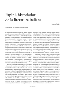 Papini, historiador de la literatura italiana
