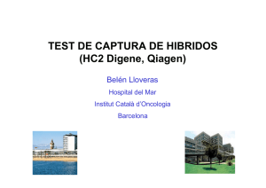 Test de captura de híbridos (HC2 Digene, Qiagen)