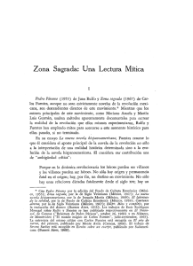 Zona Sagrada: Una Lectura Mitica