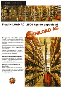 Flexi HiLOAD AC 2500 kgs de capacidad