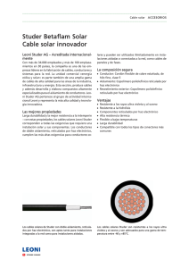 Studer Betaflam Solar Cable solar innovador - TRITEC