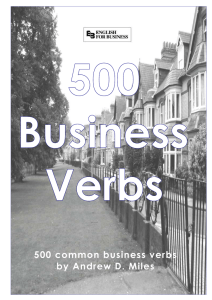 500 common business verbs English to Spanish